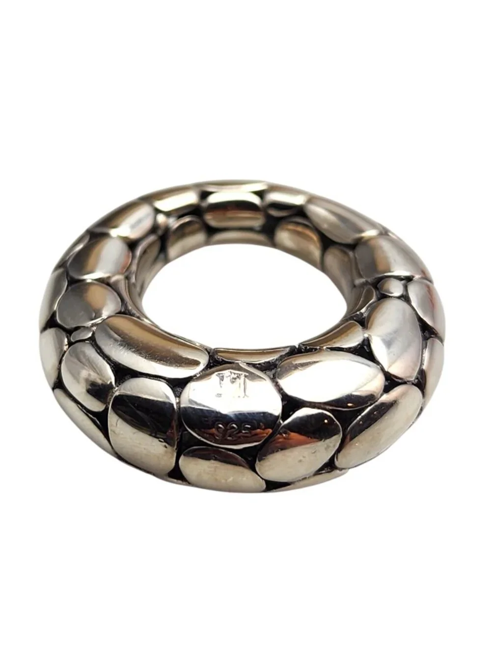 John Hardy Sterling Silver Kali Pebble Ring Size 5.25 - 5.5 #25371